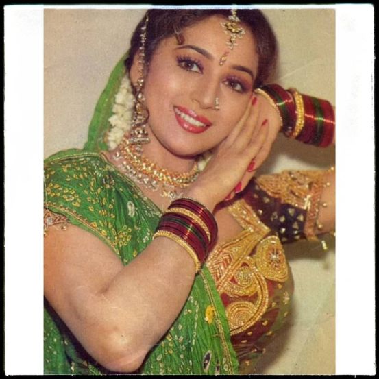 Bollywood Superstar Madhuri Dixit shares her glorious black saree photos on social media