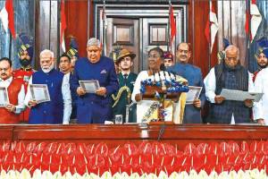 Draupadi Murmu remembers the guidance of the first President at the Constitution Day ceremony