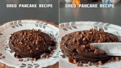 Oreo Pancake Recipe: काहीतरी गोड खायचंय? मग लगेच बनवा ‘ओरिओ पॅनकेक’, याची रेसिपी पाहून तोंडाला सुटेल पाणी