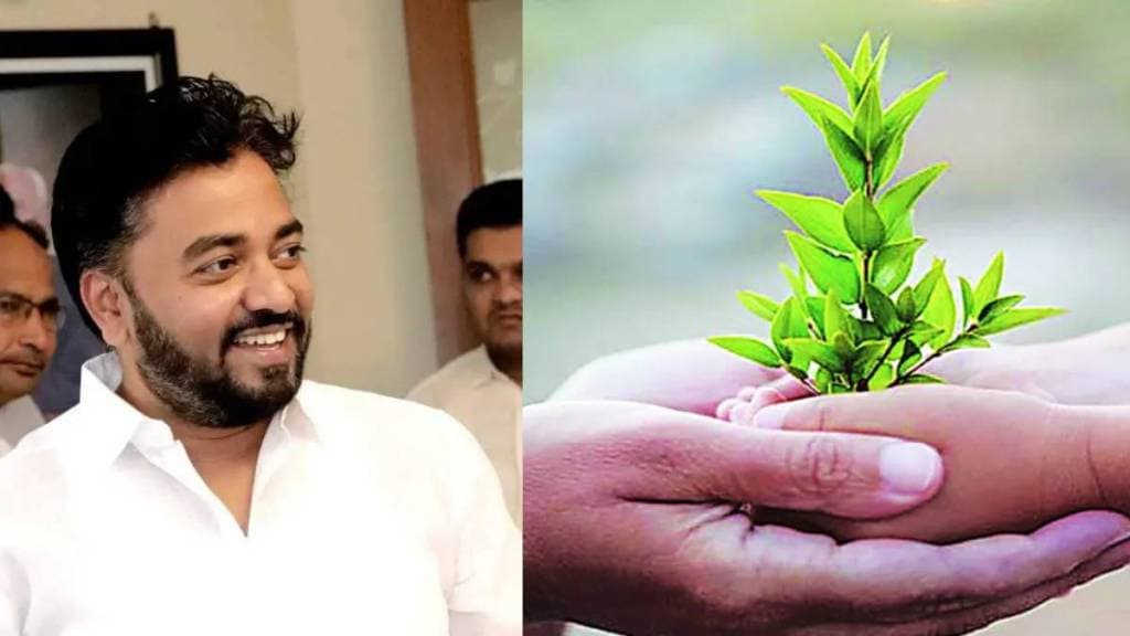 bjp mla rahul prakash awade to plant 56811 trees in his constituency equal to his vote share