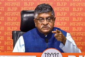 shankar prasad allegation on congress