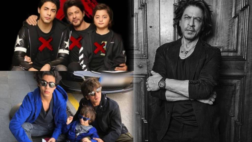 shah rukh khan working with abram and aryan khan