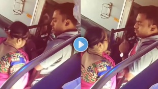 son shouting at a mother in a railway Viral video on social media