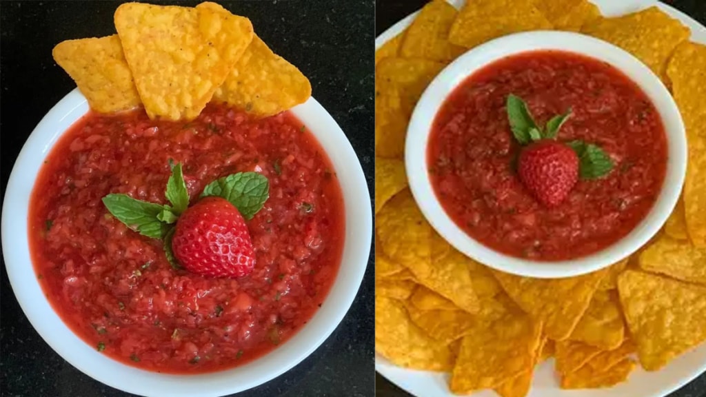 strawberry Salsa Recipe try this new strawberry recipe in this winter seasond