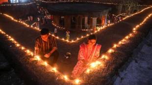 tripurari purnima deepotsav photos pataleshwar caves pune