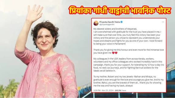 wayanad bypoll election results 2024 priyanka gandhi Post