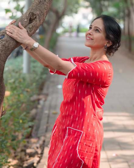 Aishwarya Narkar Red One Piece Dress