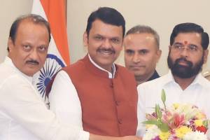 Ajit Pawar Eknath Shinde Devendra Fadnavis fb