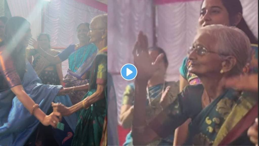 rang maza vegla fame anagha atul dance with grandmother on zingat song