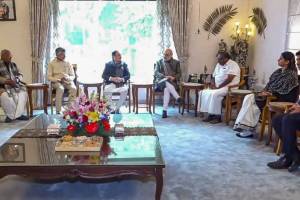 NDA leaders including Amit Shah, Chandrababu Naidu meet at BJP chief's residence