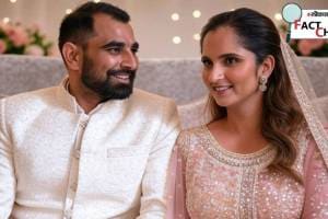 Check Mohammad Shami Sania Mirza marriage fact check photo