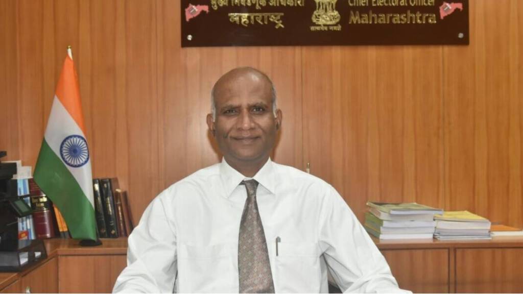 Maharashtra Chief Electoral Officer S. Chockalingam