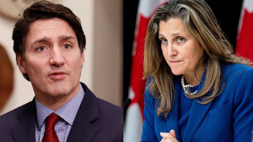 Chrystia Freeland and Justin Trudeau Canada