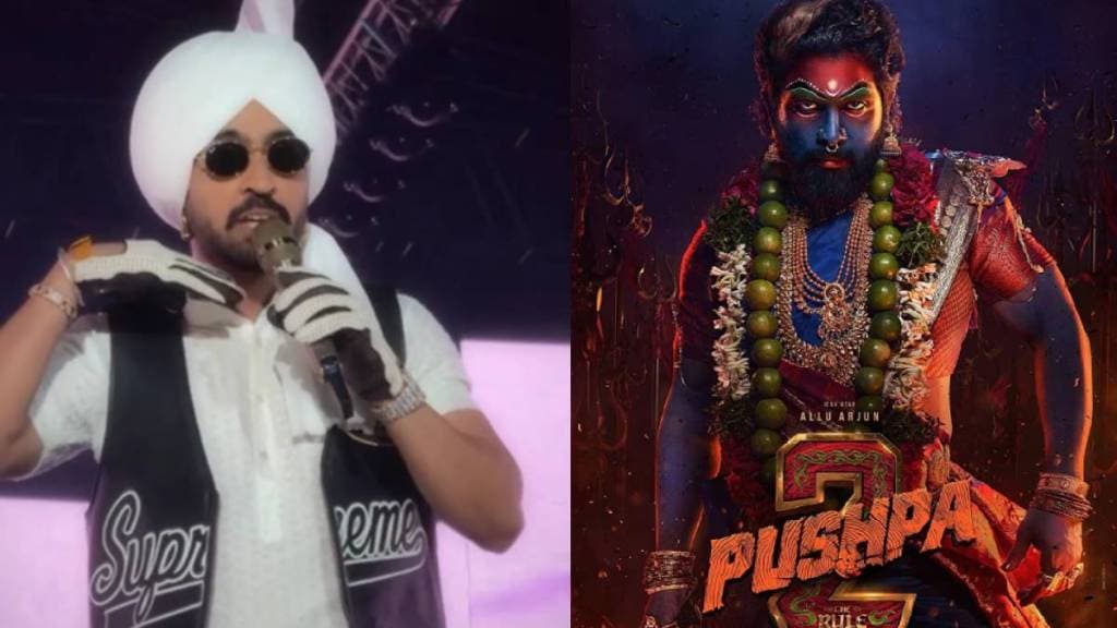 Singer Diljit Dosanjh talks about Allu Arjun Pushpa 2 movie in Chandigarh concert