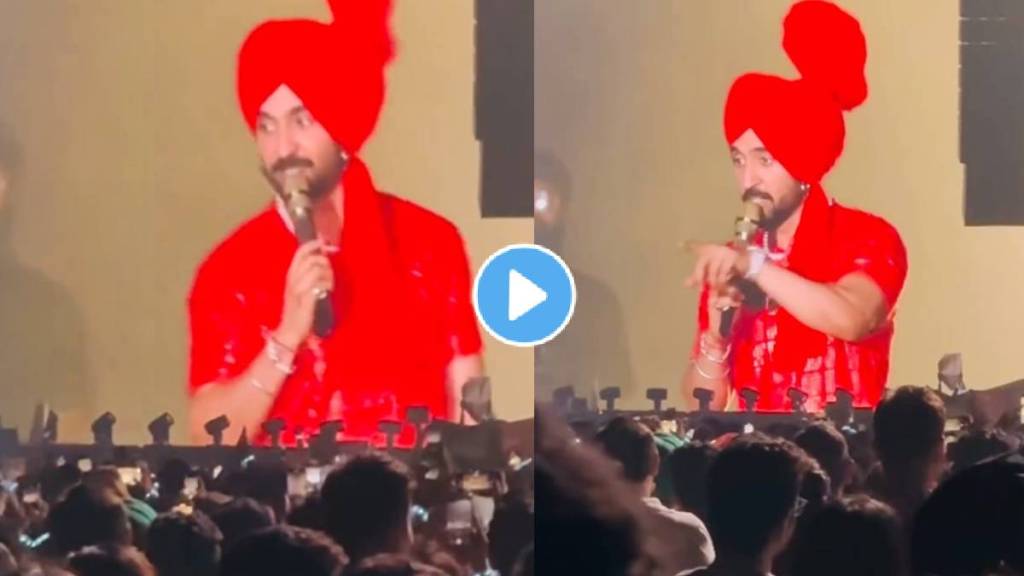 Diljit Dosanjh talk in Marathi with audience at pune live concert watch video