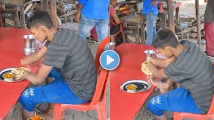 emotional video Disabled young man tried hard to eat one bite of food viral video on social media