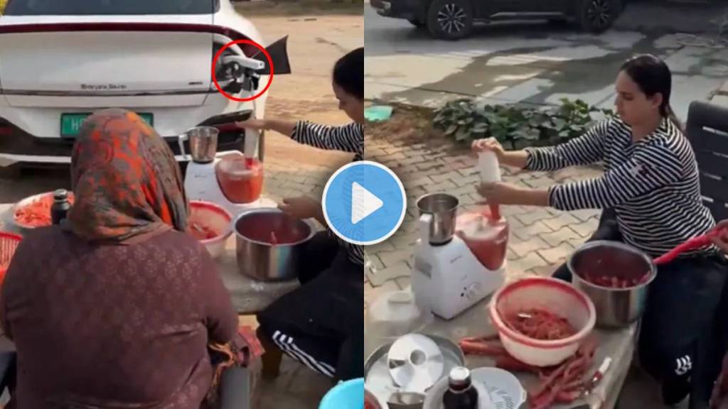 Electric Car Powers Carrot Halwa video viral