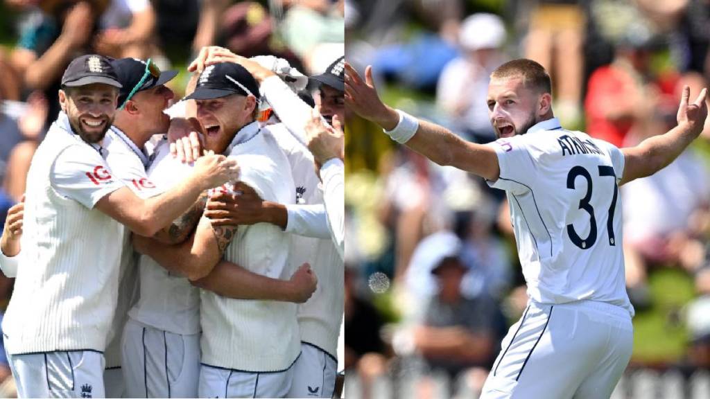 Gus Atkinson Hattrick in Test First Bowler At Basin Reserve in New Zealand vs England Test