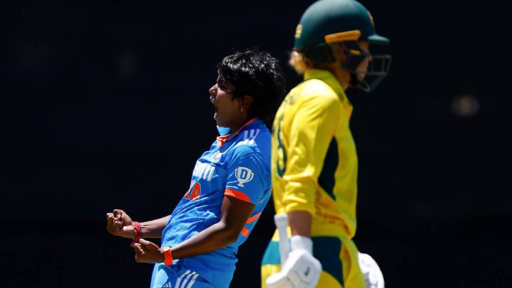 INDW vs AUSW Arundhati Reddy Dismissed Top 4 Batters of Australia Top Order Becomes