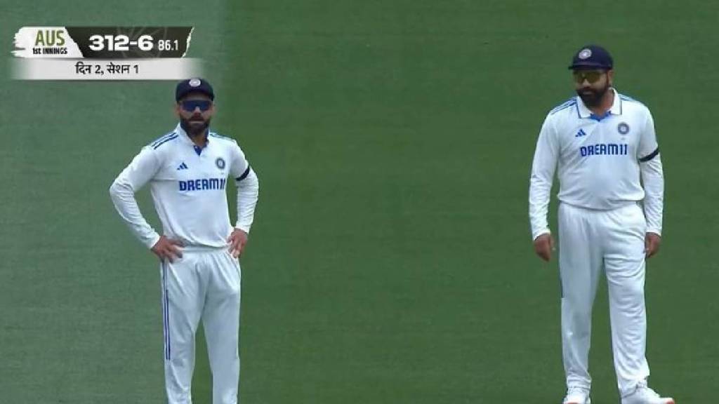 Indian Team Wearing Black Armbands on passing of former Prime Minister Manmohan Singh on Day 2 of Melbourne Test