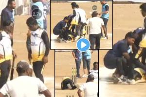 Jalna Cricketer heart attack video viral