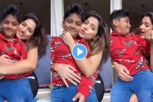 Bigg Boss Marathi Season 5 Fame Jahnavi Killekar make reel video with son Ishan