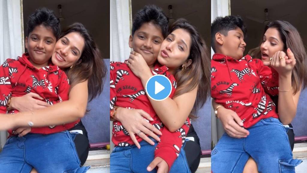 Bigg Boss Marathi Season 5 Fame Jahnavi Killekar make reel video with son Ishan