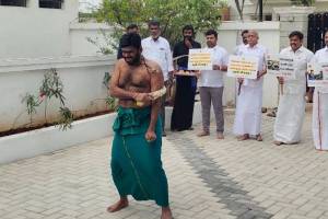 K Annamalai flogged himself