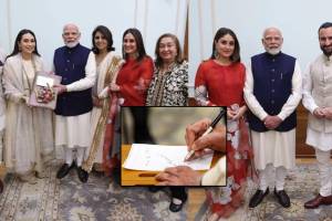 PM Narendra Modi special Note for Kareena Kapoor and saif ali khan sons