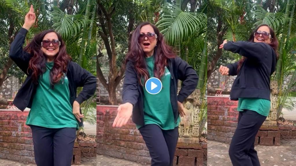 Marathi actress Kishori Shahane Dance on varun Dhawan song video goes viral