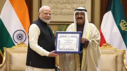 PM Modi Receives Kuwait Highest Honour: PM मोदींना मिळाला कुवेतचा सर्वोच्च पुरस्कार, ‘द ऑर्डर ऑफ मुबारक अल कबीर’ देऊन केला सन्मान