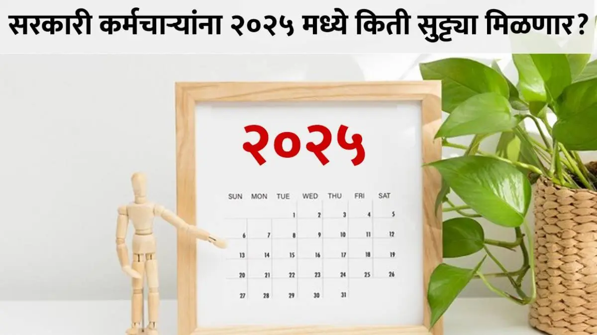 Maharashtra Holiday List 2025 In Marathi सरकारी कर्मचाऱ्यांची