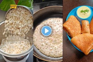 Make crispy dosa using murmura delicious breakfast note the recipe