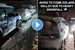 himachal Manali heavy snowfall shocking video