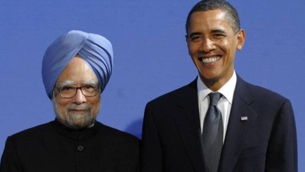 Obama and Manmohan Sing