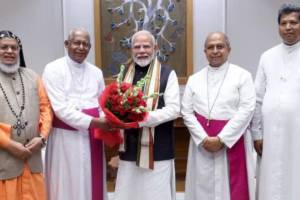 Prime Minister Narendra Modi attended Christmas celebrations hosted by the Catholic Bishops Conference of India