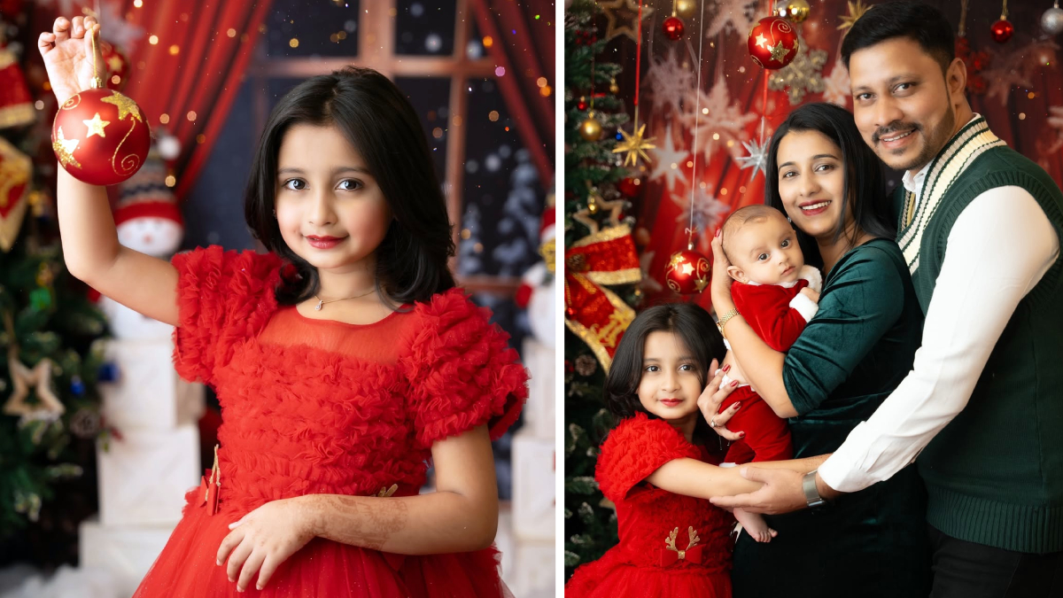 Myra Vaikul Christmas 2024 Family Photoshoot