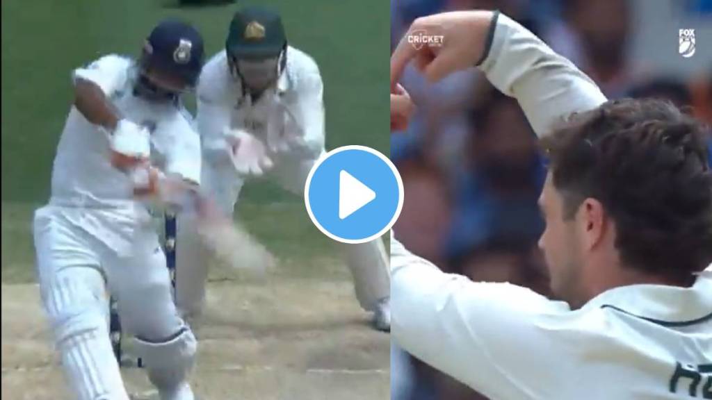 IND vs AUS Travis Head Dirty Gesture and Controversial Celebration after Rishabh Pant Dismissal Video Viral