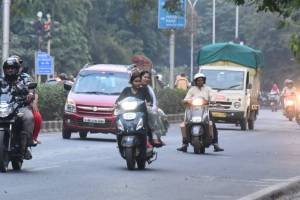 Womens sections and senior citizens opposed helmet compulsion for co passengers by traffic police