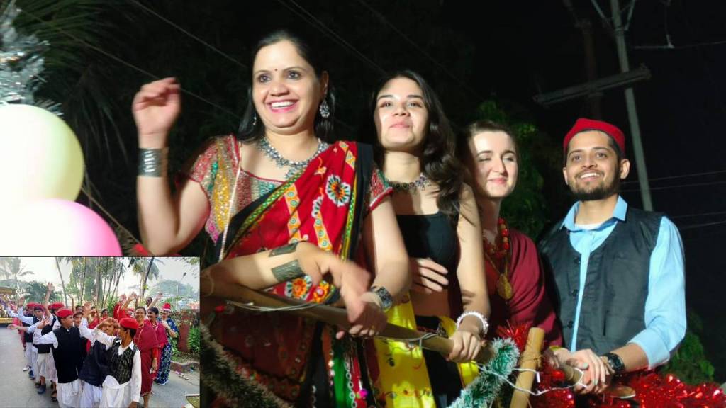 Christmas processions held in Vasai with Christians in traditional dress participating