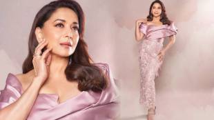 Bollwood star Madhuri Dixit shares bold look in pink dress on social media