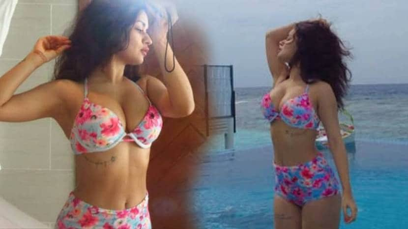 Avneet Kaurs look in floral bikini