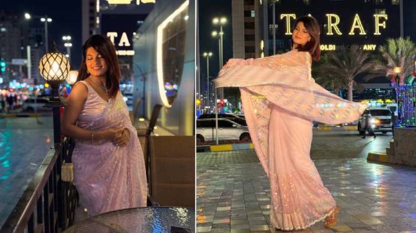 dhanshri kadgaonkar saree photoshoot in dubai 