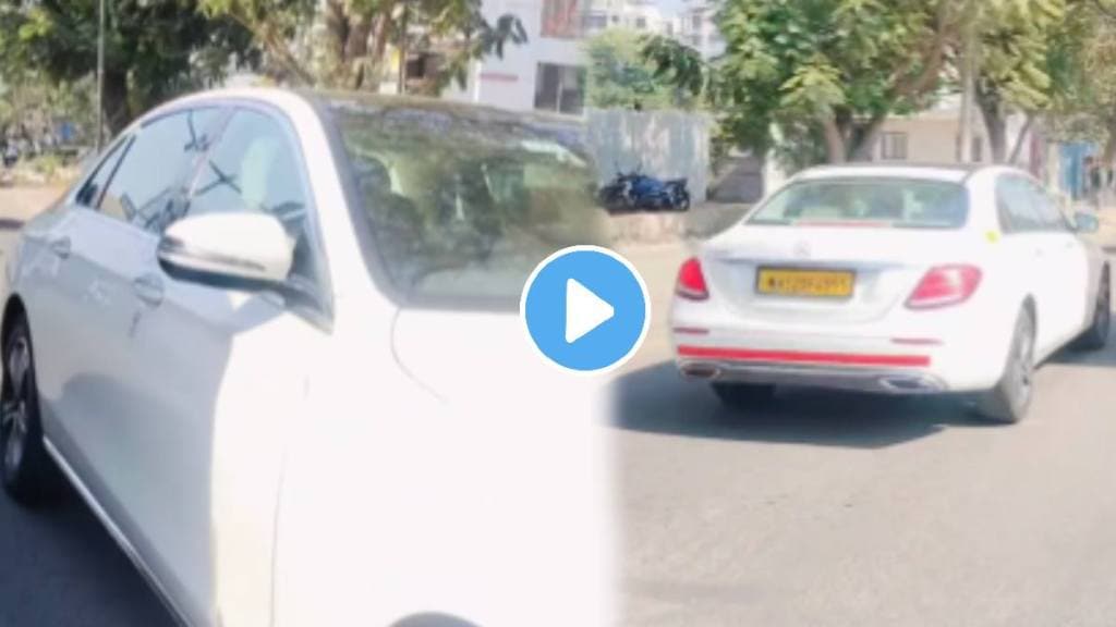 You will be speechless after seeing the number plate of Mercedes car in pune ; After watching the VIDEO, netizens say "This is only in Pune..."