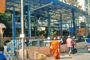 koparkhairane sectors six daily market building is not started