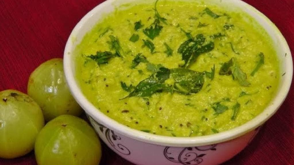 Amla Chutney Recipe- Indian Gooseberry Chutney Tasty fruit chutney Recipe for winter season in Marathi