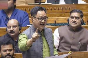 Kiren Rijiju in Lok Sabha