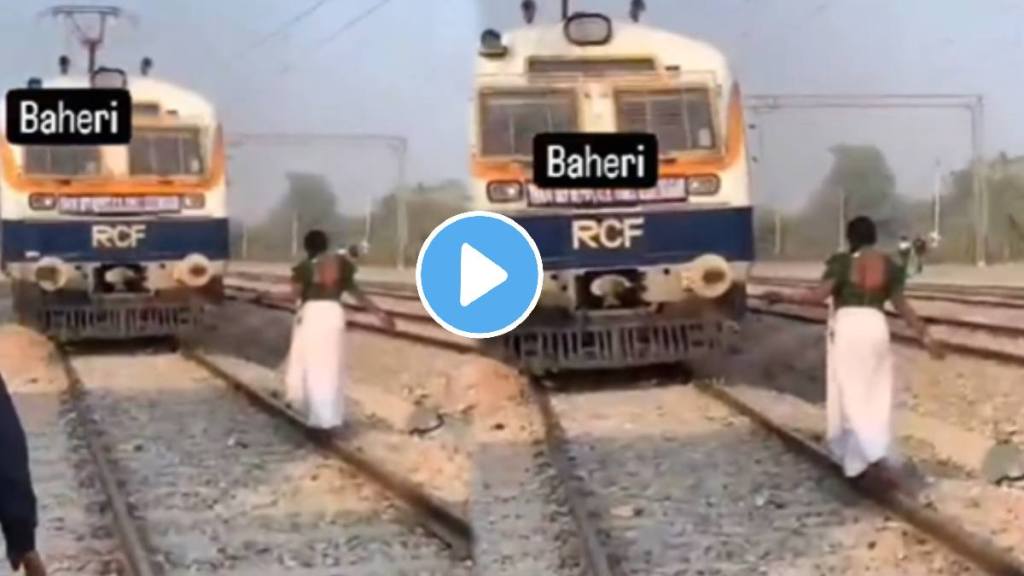 woman risked her life to make a reel on train track shocking video goes viral