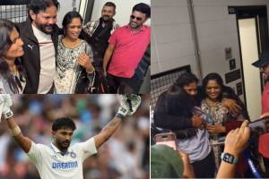 Nitish Reddy Family Emotional Moment Mother Sister Father Reacted on his Maiden Test Century IND vs AUS