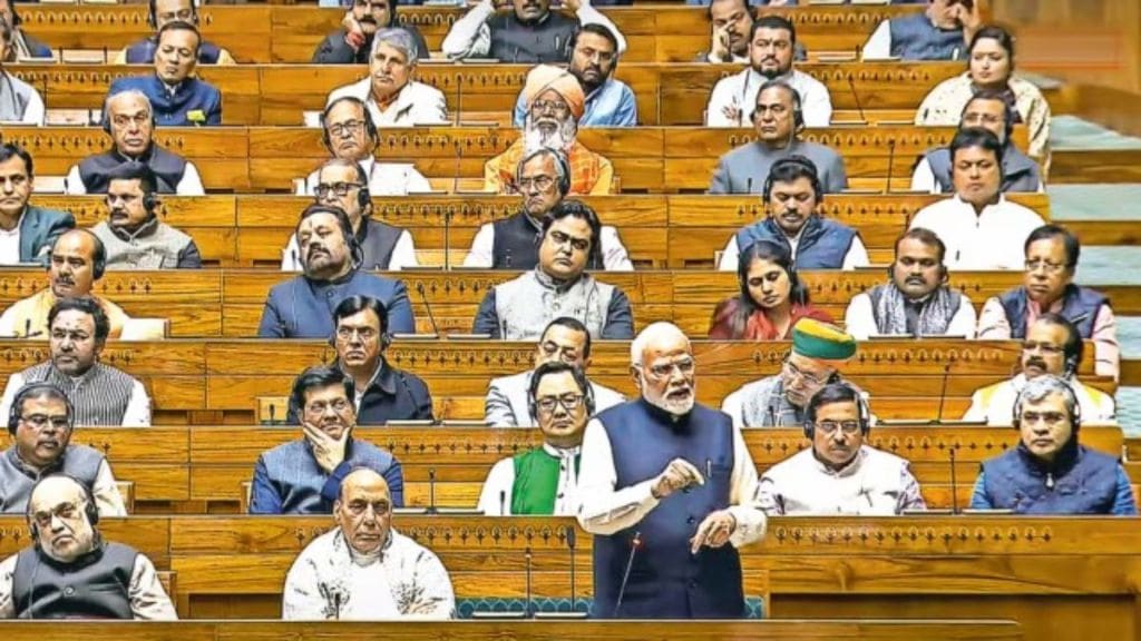 Image of Lok Sabha Modi government.